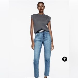Zara Mom Fit High Waisted Jeans